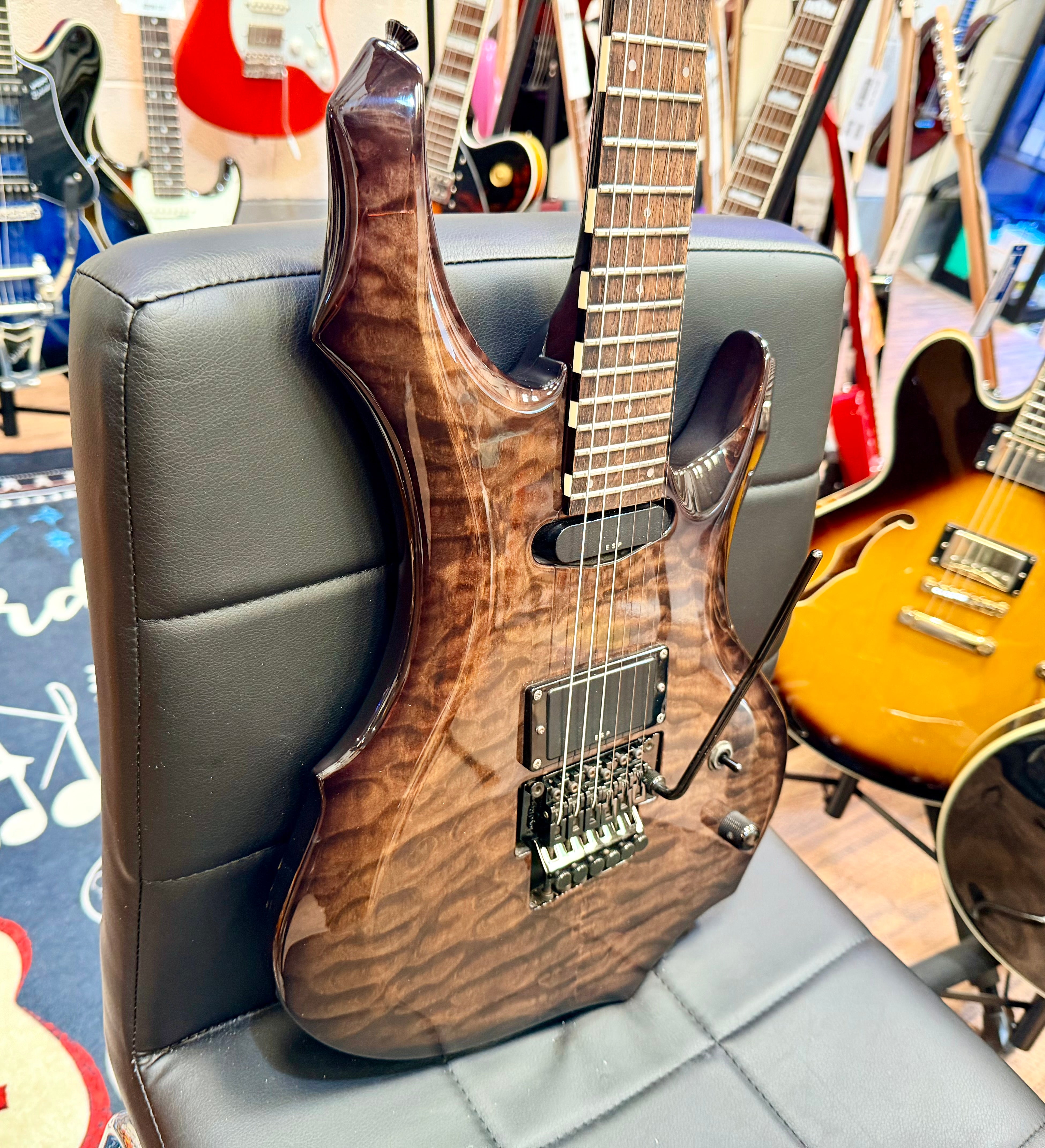 🔥00’s JAPAN🔥 ESP Edwards E-P-98A Pierrot Aiji Signature MIJ~ German Floyd Rose