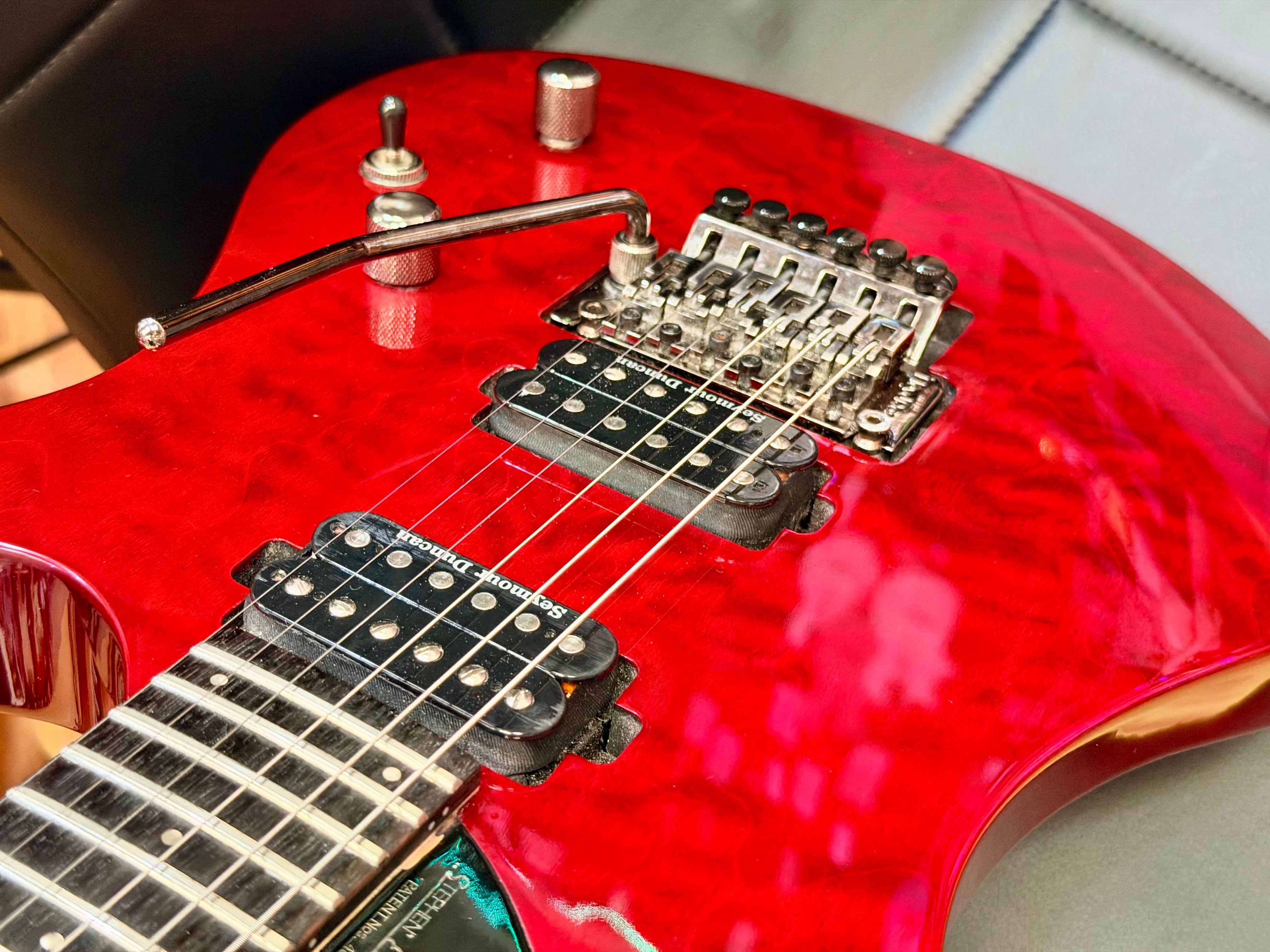 🔥RARE🔥 Washburn Parallaxe PXS10FRQTR Floyd Rose~ Seymour Duncan~ 2014~ Red