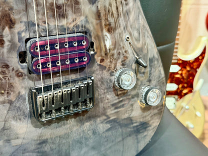 🔥2023🔥 Schecter Omen Elite 6 ~ See-Thru Black Burst~ Poplar Burl Top!