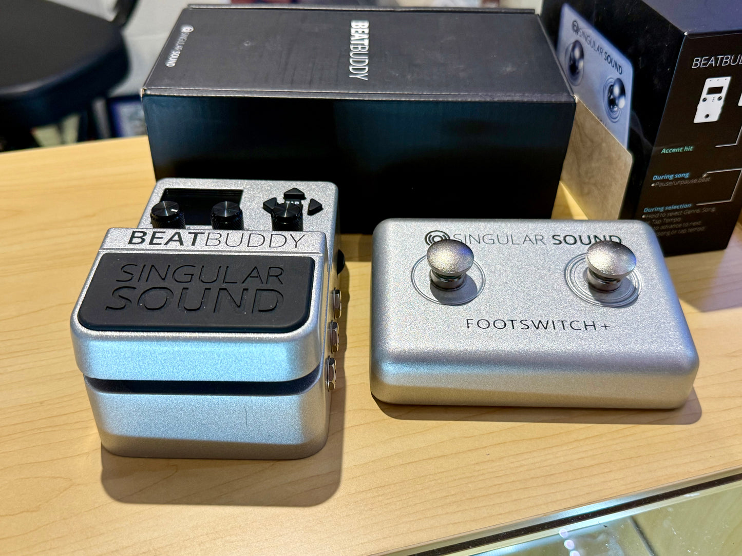 🎸 Beat Buddy Singular Sound Drum Machine Pedal + Footswitch~Personal Drummer 🎸