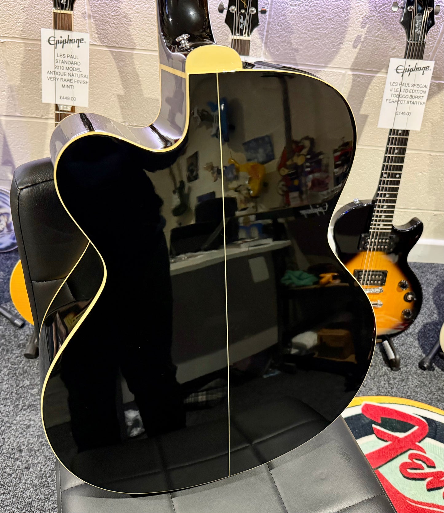 🌟ELECTRO-ACOUSTIC BASS 🌟 Takamine EGB2S-BK Gloss Black Bass~MINT!