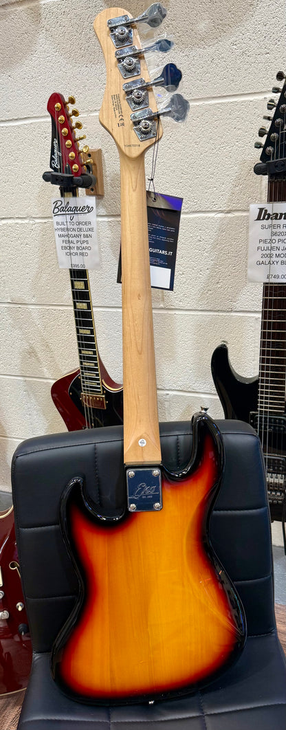 🌟BRAND NEW ~ SHORT SCALE🌟 Eko One VJB JB-100 3/4 Electric Jazz Bass Guitar~ Sunburst!