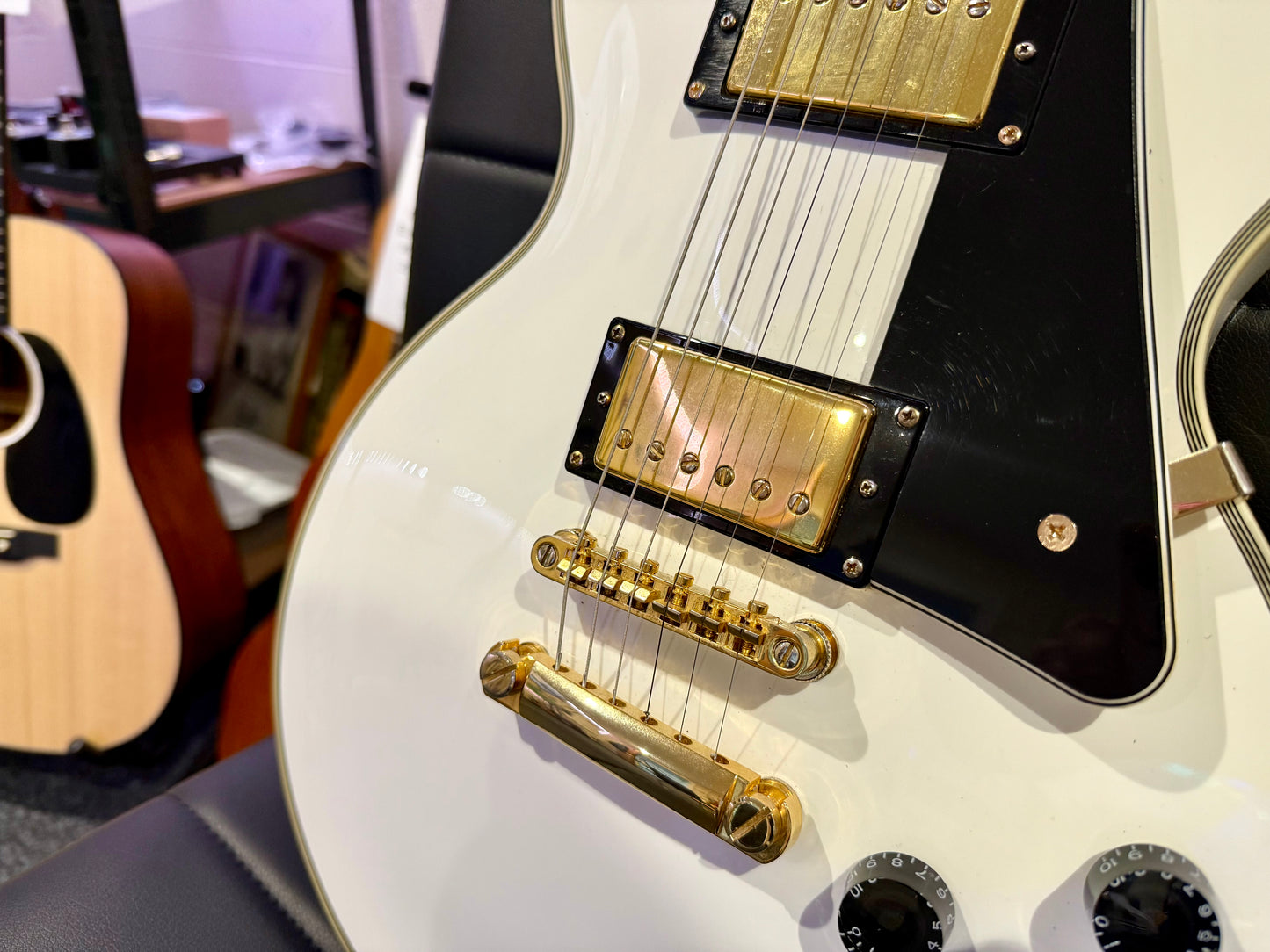 🌟LIMITED EDITION🌟 Epiphone Les Paul Custom Lite~ Alpine White & Gold~ 2019!