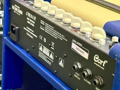 🎸NEW 2025🎸 Cort CM30-R Blue 30w Guitar Amplifier~ Combo Amp With Bluetooth!