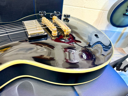 🔥RARE🔥 Epiphone Les Paul Custom 50th Anniversary Ebony/Gold~ 2002 Ltd Edition!