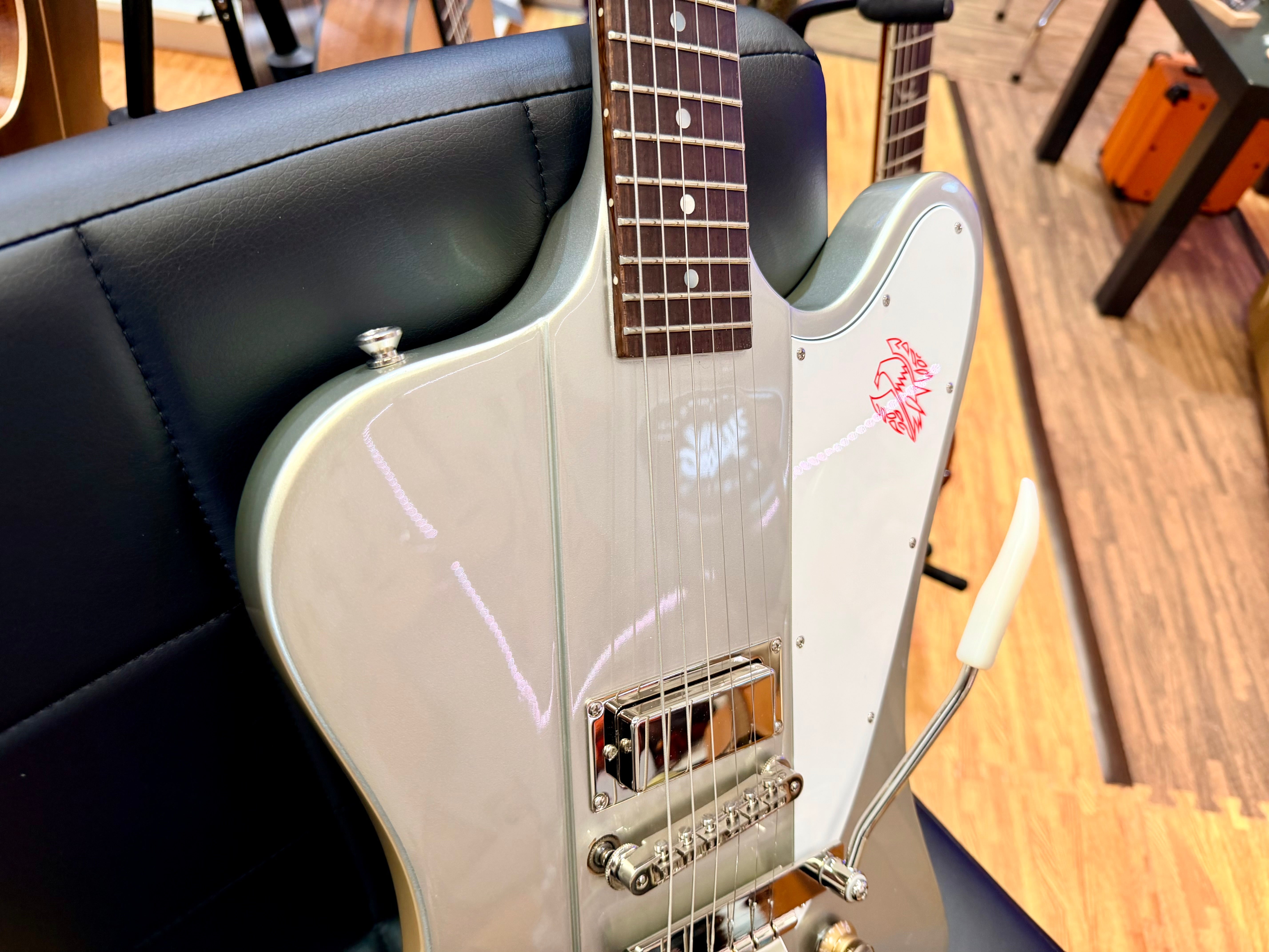 ✨2024✨ Epiphone Inspired By Gibson Custom 1963 Firebird I Silver Mist~ Maestro