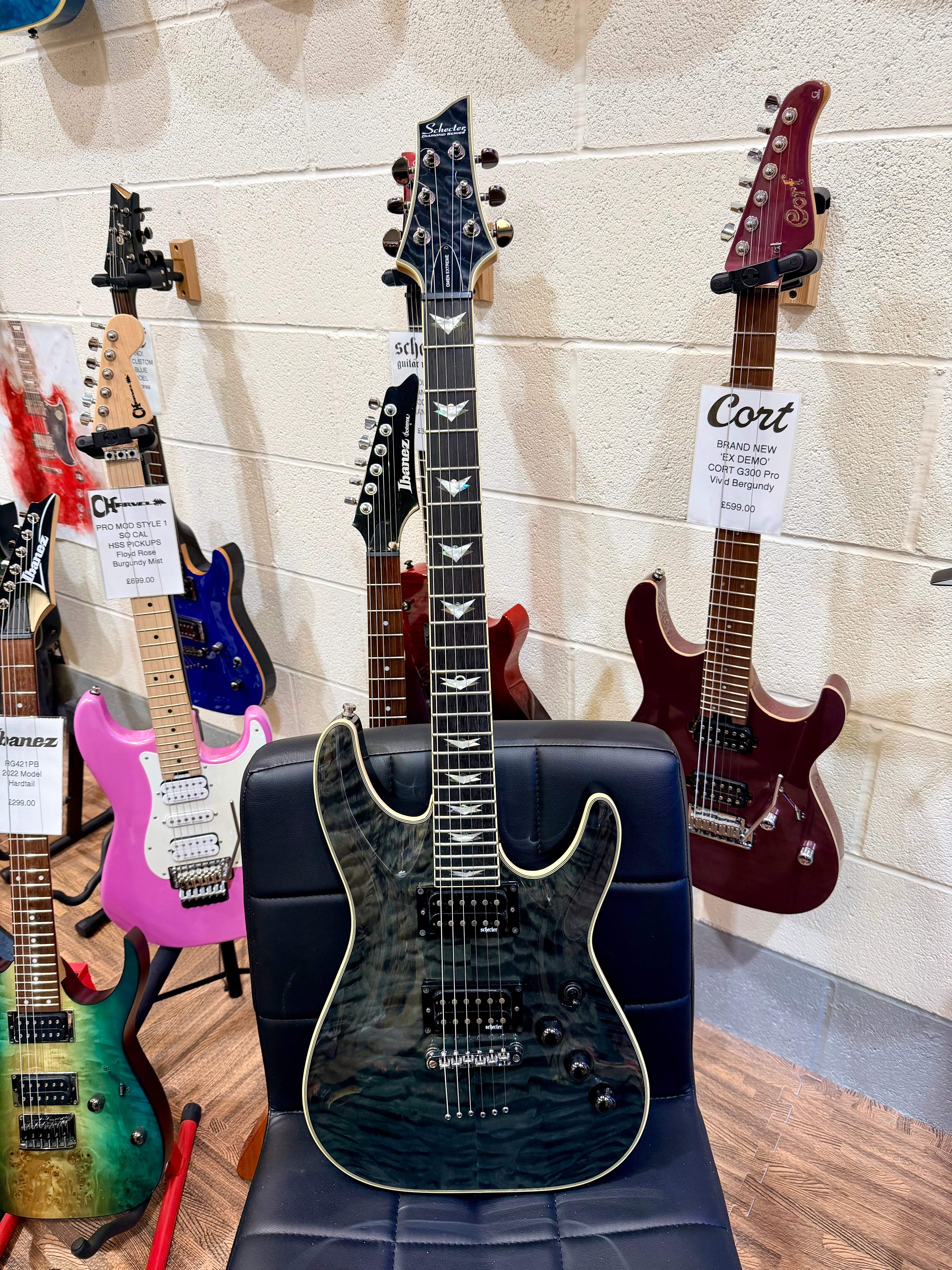 🔥MINT🔥 Schecter Omen Extreme 6 Electric Guitar~ See Thru Black~ Diamond~ 2020!