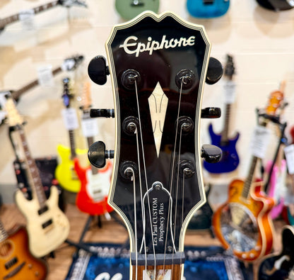 🔥2019🔥 Epiphone Les Paul Prophecy Custom Plus EX~ Midnight Sapphire~ EMG P’Ups