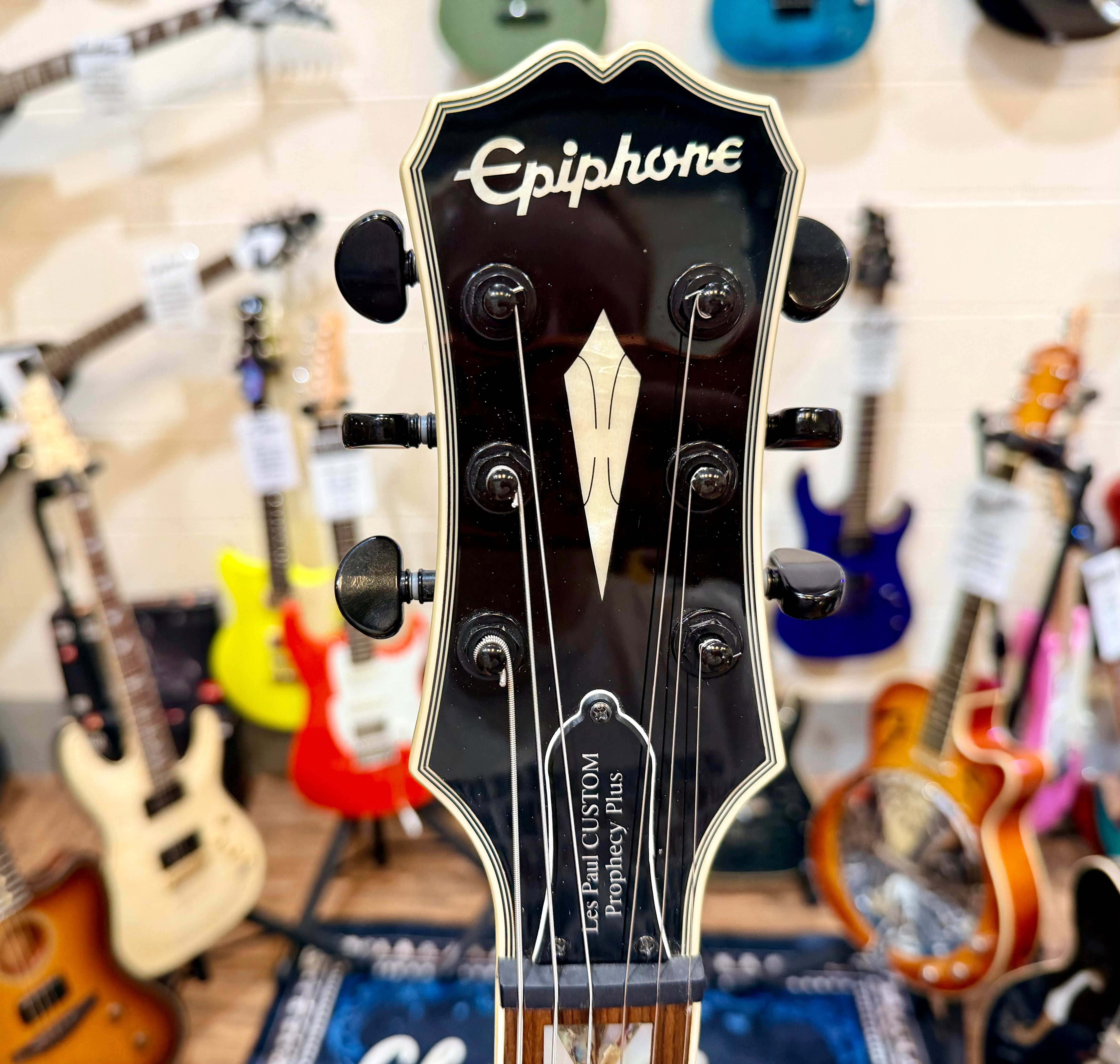 🔥2019🔥 Epiphone Les Paul Prophecy Custom Plus EX~ Midnight Sapphire~ EMG P’Ups