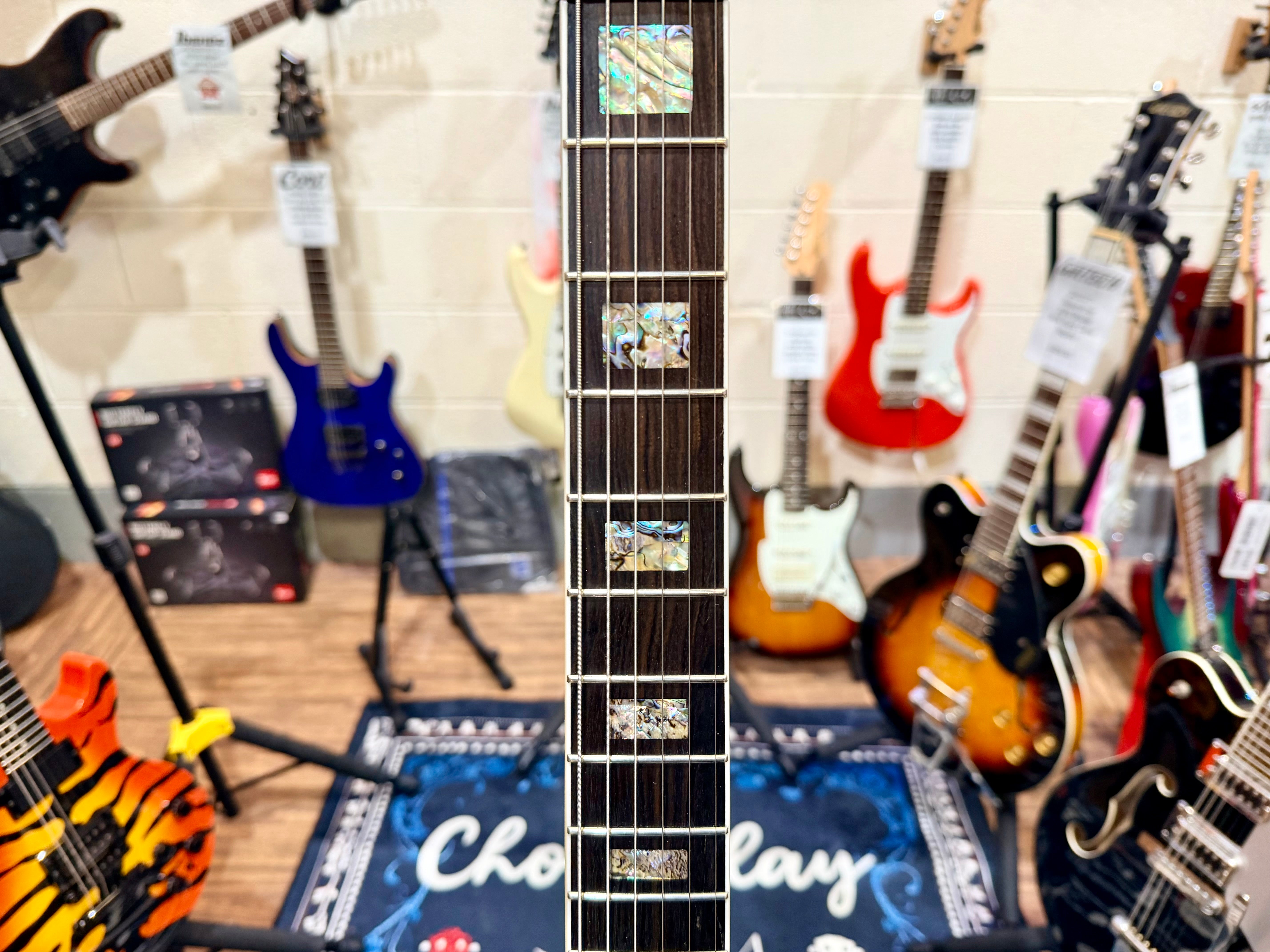 🔥MINT🔥 Vox Bobcat S66 Semi-Hollow ‘335’ Bigsby~ Blue Burst~ 2022 Korea 3 Pickup!