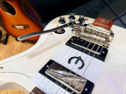 ✨2024✨ Epiphone Crestwood Custom Tremotone Polaris White~ Mini Humbuckers!