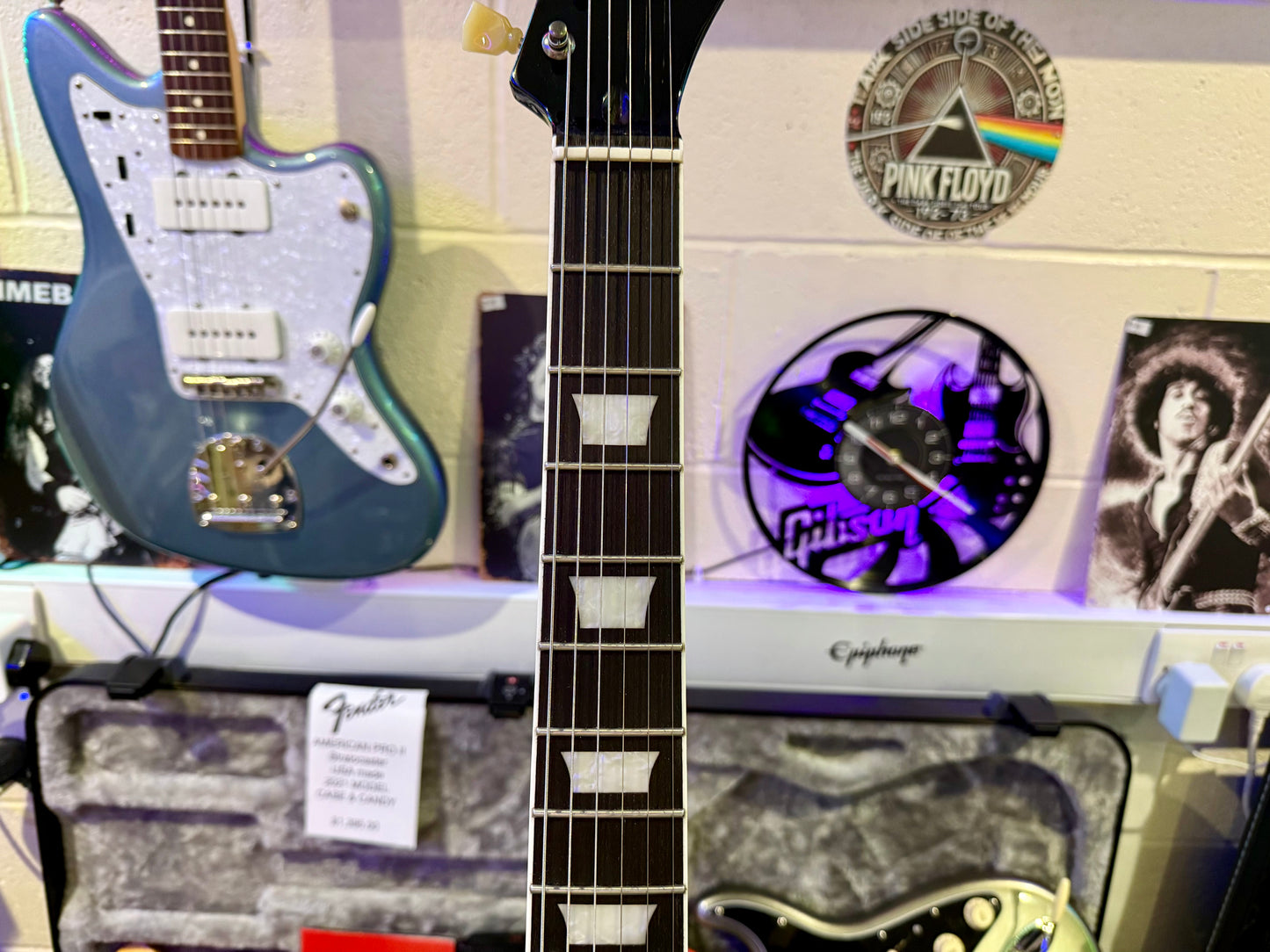 🌟 Jia Lescaster Hybrid Guitar~ Les Paul & Telecaster~Northern Lights Quilted 🌟
