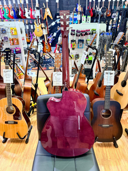 ✨2024✨ Tanglewood TA4CE Azure Super Folk Electro Acoustic~ Foxglove Purple!