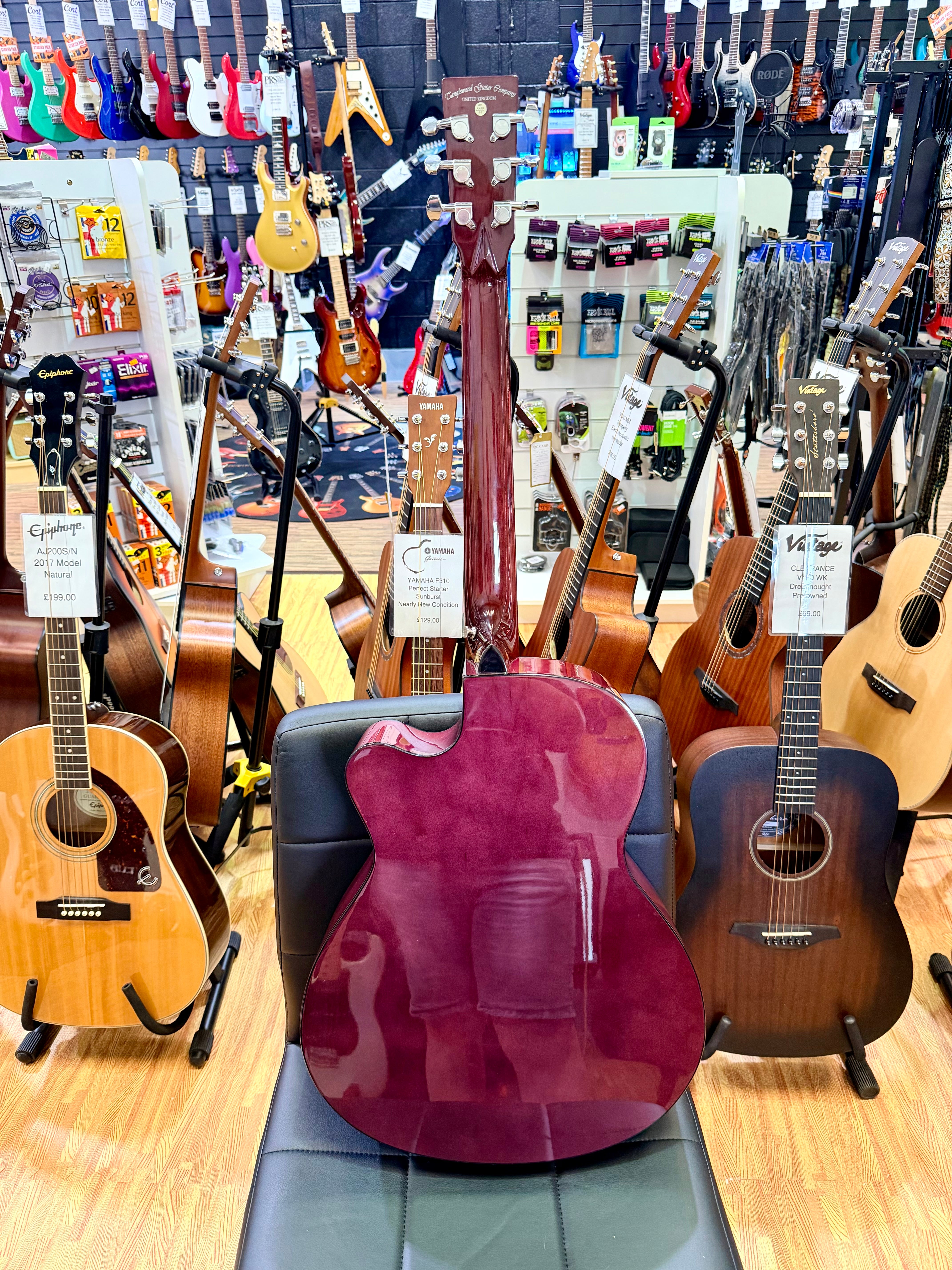 ✨2024✨ Tanglewood TA4CE Azure Super Folk Electro Acoustic~ Foxglove Purple!