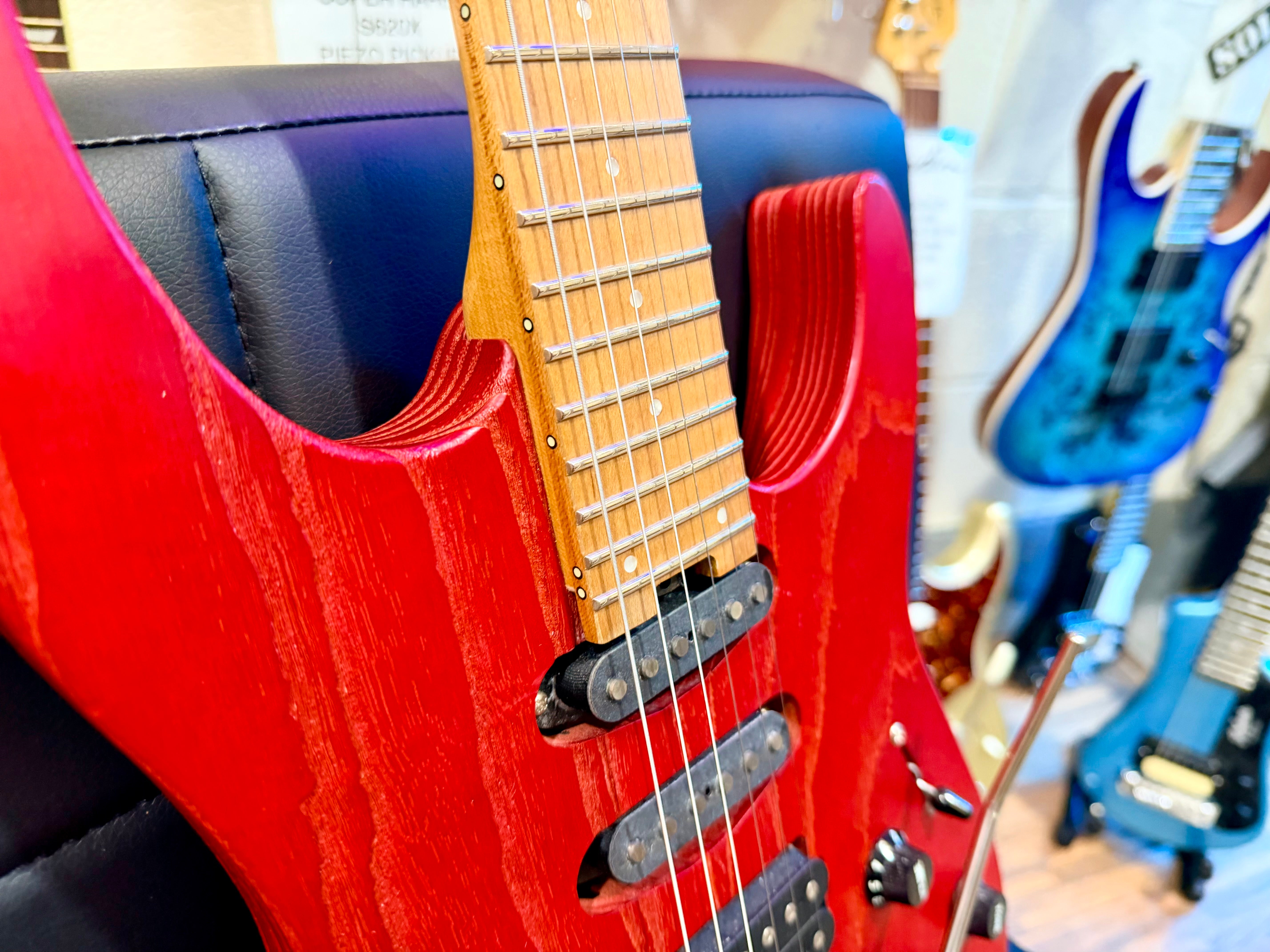 🔥KOREAN🔥 Charvel Pro-Mod DK24 HSS 2PT CM Red Ash~ Seymour Duncan~ 2021 MIK!