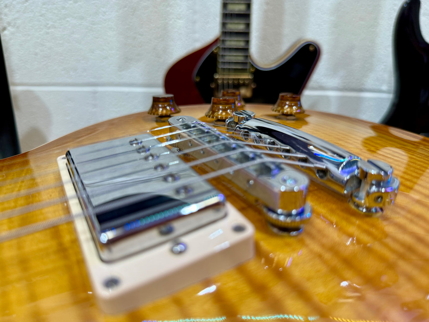 🔥2016 USA🔥 Gibson Les Paul Standard Honeyburst~ AAA Flame~ Hard Case & Candy!
