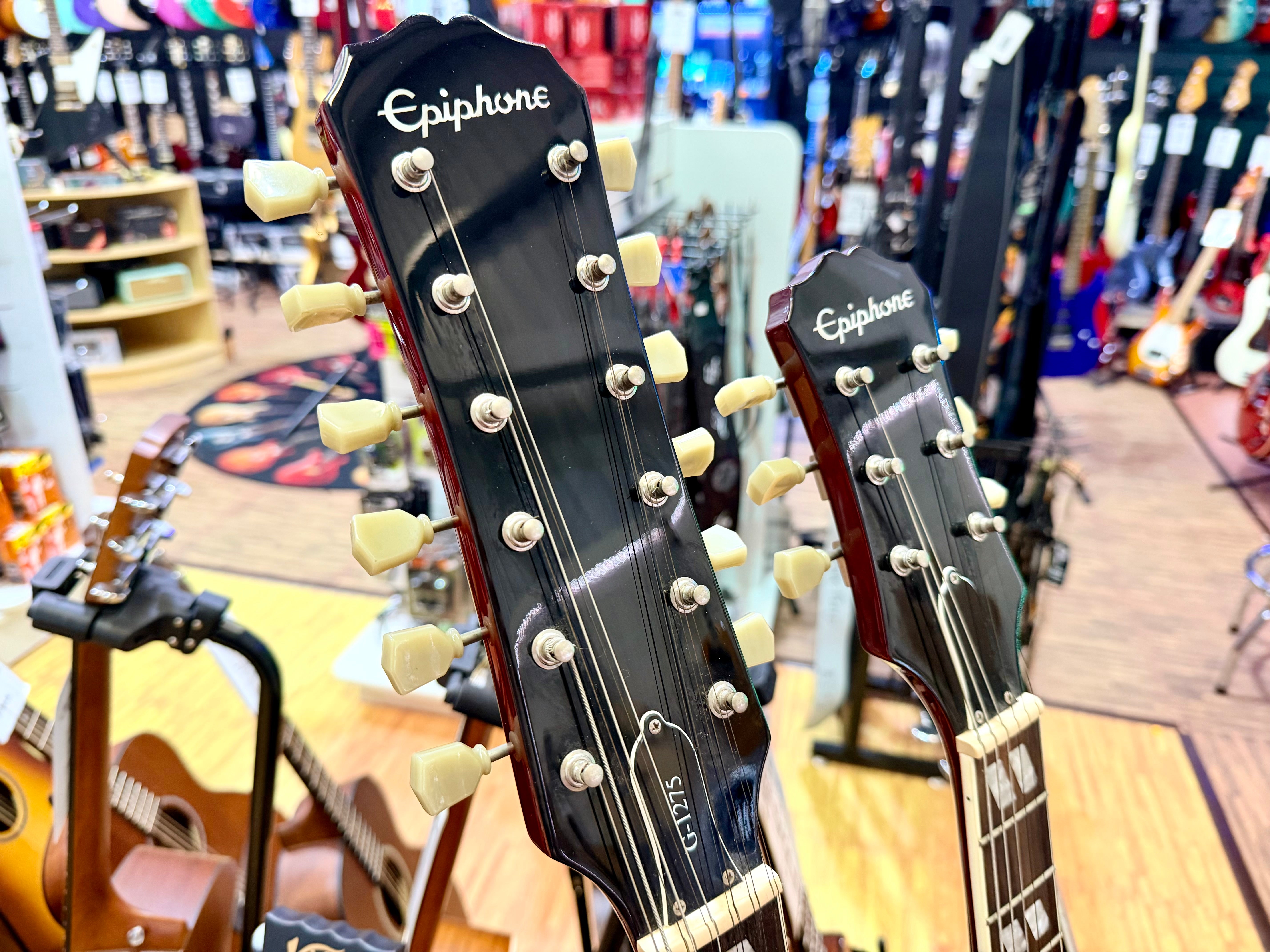 ⚡️RARE⚡️ Epiphone G-1275 Double Neck Cherry~ 2014 Limited Edition 6/12 String!