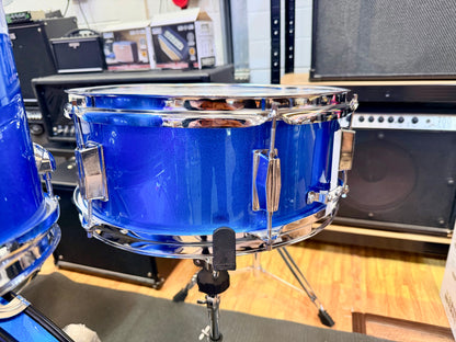 🥁 Performance Percussion PP250 5-Piece Drum Kit~ Metallic Blue Acoustic Set 🥁