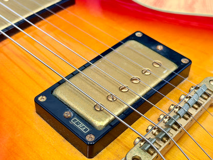 🔥1980’s MIJ🔥 Burny Les Paul Custom~ Cherry Sunburst~ Ebony~ Japan Import 🇯🇵