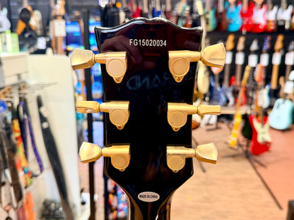 🔥2015🔥 Burny SRLC-55 Black Les Paul Custom~ Gold Hardware~ Japanese Import!