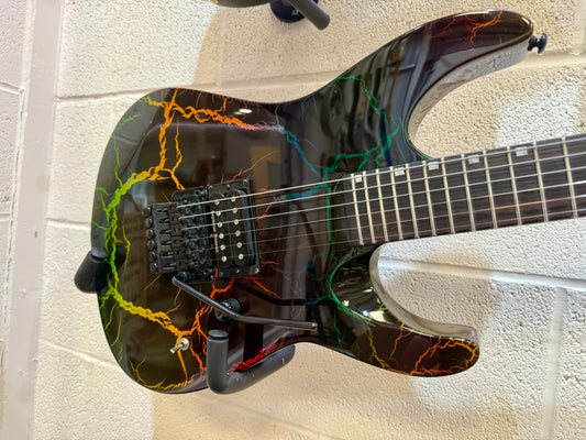 🔥MINT🔥 ESP LTD M-1 Custom ‘87 Series Reissue ~ Rainbow Crackle~ Floyd Rose!