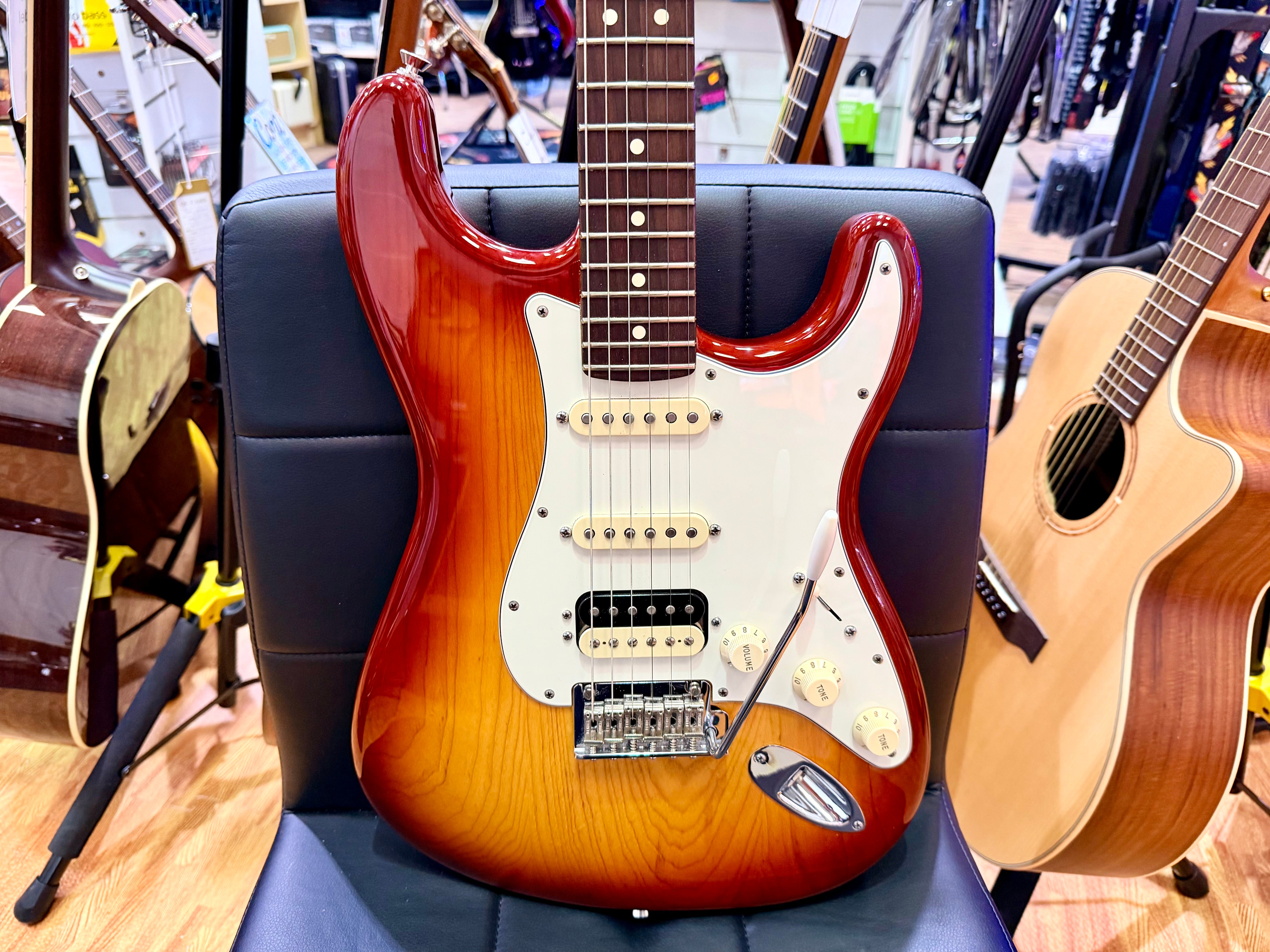 🇺🇸 2015 Fender American Standard Stratocaster HSS Shawbucker~ Sienna Sunburst!