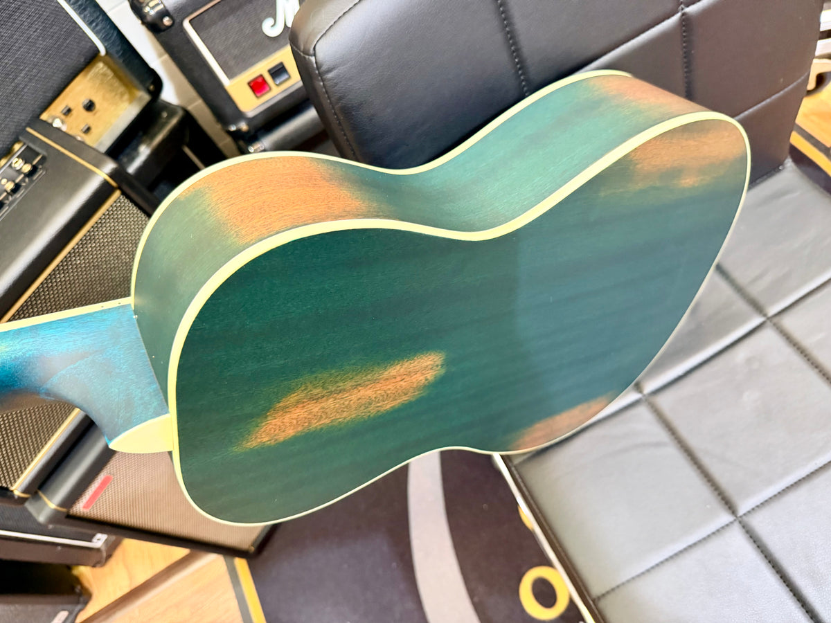 🔥NEW🔥 Ortega Americana Series RRG30E-DD Electro-Acoustic Resonator~ Denim!