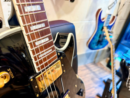 🔥MINT 2023🔥 Tokai UALC62 BB~ Les Paul Custom Style~ Gloss Black/Gold Hardware!