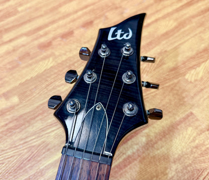 🔥2008🔥 ESP LTD F-100FM See Thru Black Electric Guitar~ Early Model 08!