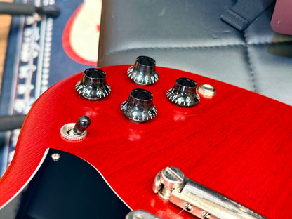 🍒2022🍒 Gibson SG Tribute~ Worn Satin Cherry USA + Deluxe Gig Bag~ Cherished!