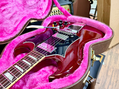 🔥 1998 Gibson USA SG Standard In Heritage Cherry with Lyre Vibrola + Case 🔥