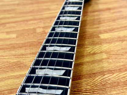 🔥MINT🔥 ESP LTD EC-401QM See Thru Black Satin~ EMG 81/60 Electric Guitar~ 2021!