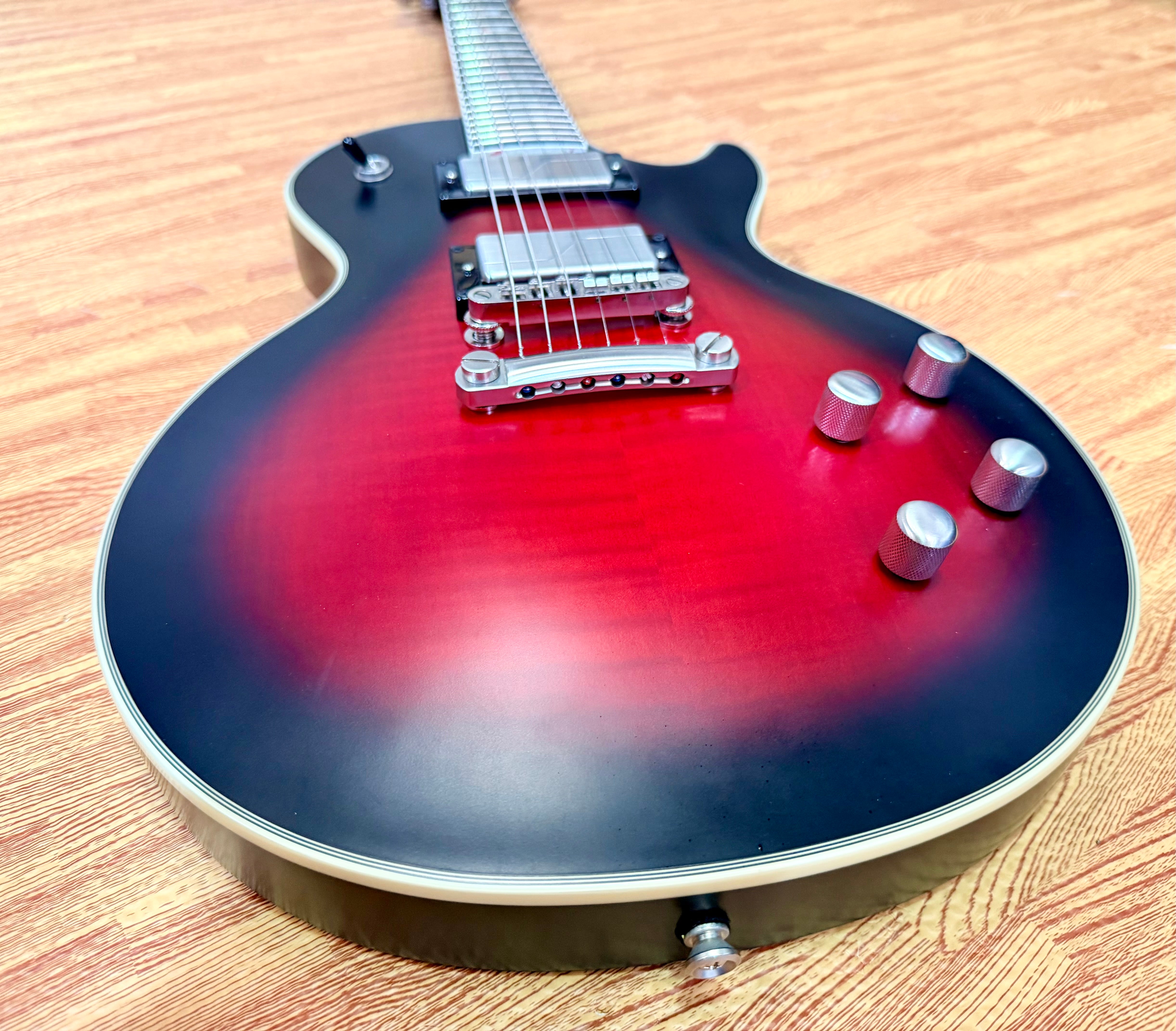 🔥2022🔥 Epiphone Les Paul Prophecy~ Red Tiger Aged Gloss~ Active Fishman P’ups!