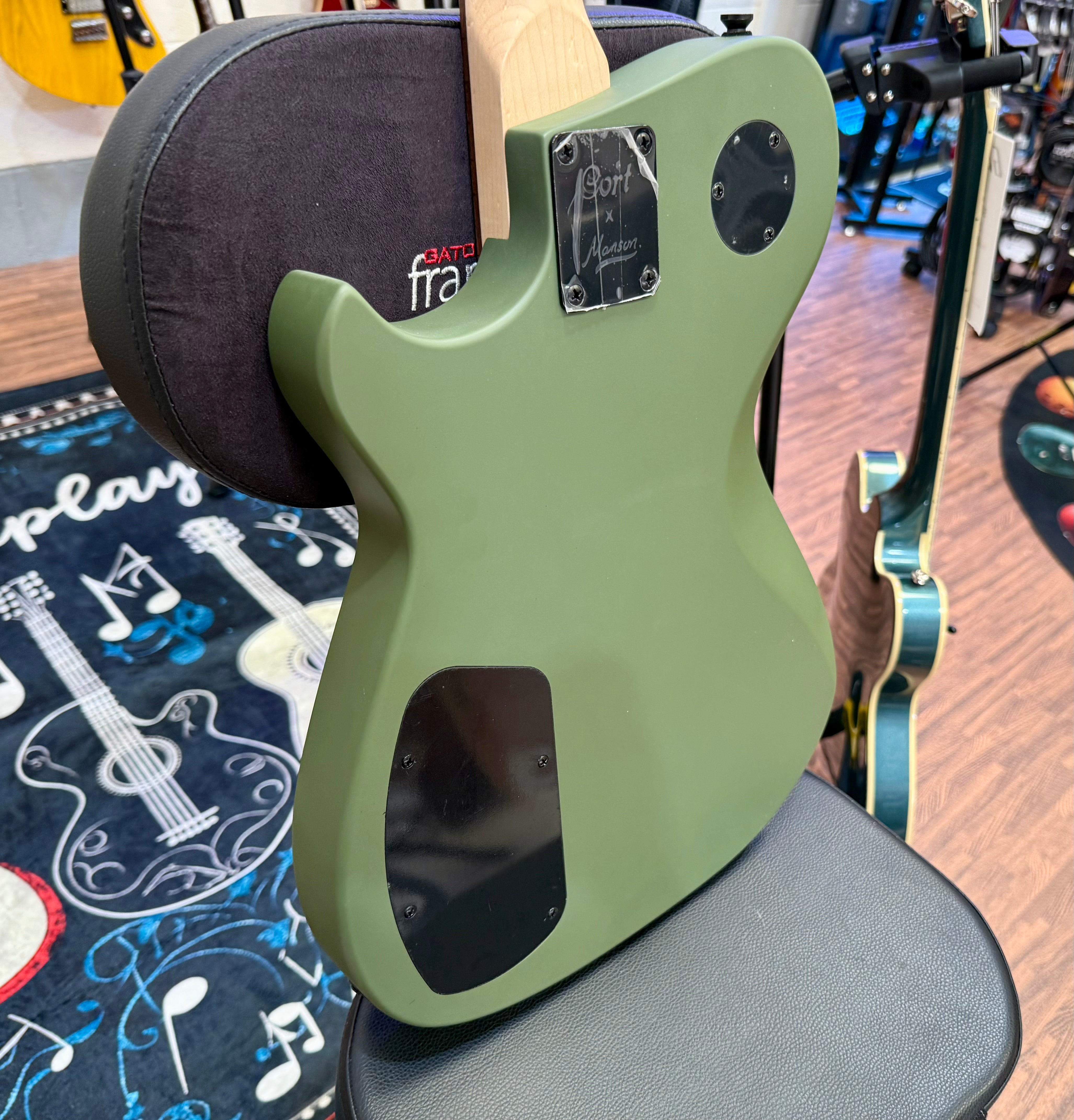 🔥2025 NEW RELEASE🔥 Manson Meta Series Matt Bellamy MBM-2H~ Satin Olive Green!