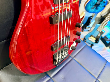 🔥 5 STRING 🔥 Epiphone Toby By Tobias Deluxe V Electric Bass Guitar~ Gloss Red!
