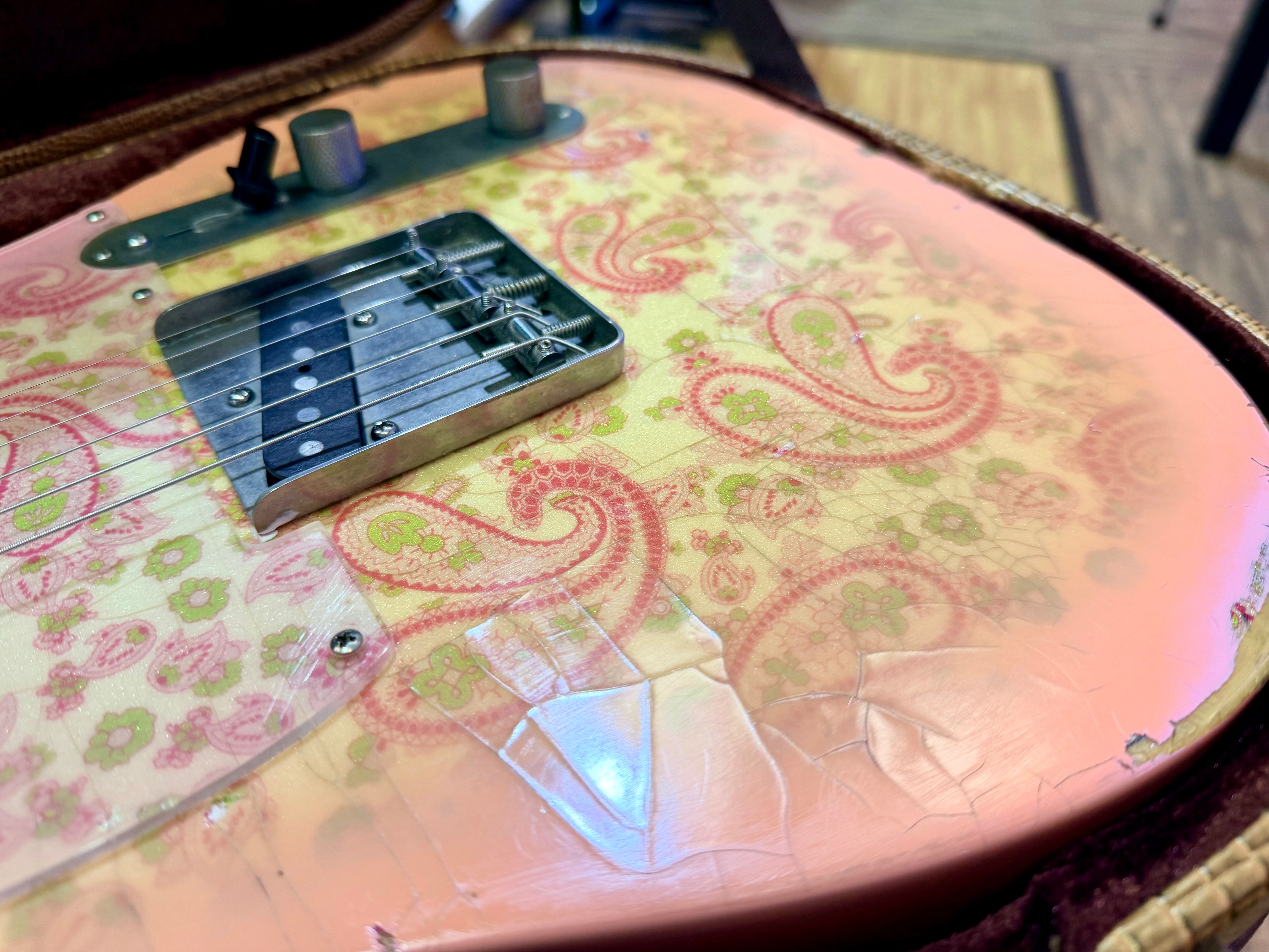 ✨2018✨ Nash Guitars T-68 Pink Paisley Telecaster Relic~ Lollar Pickups + Case!