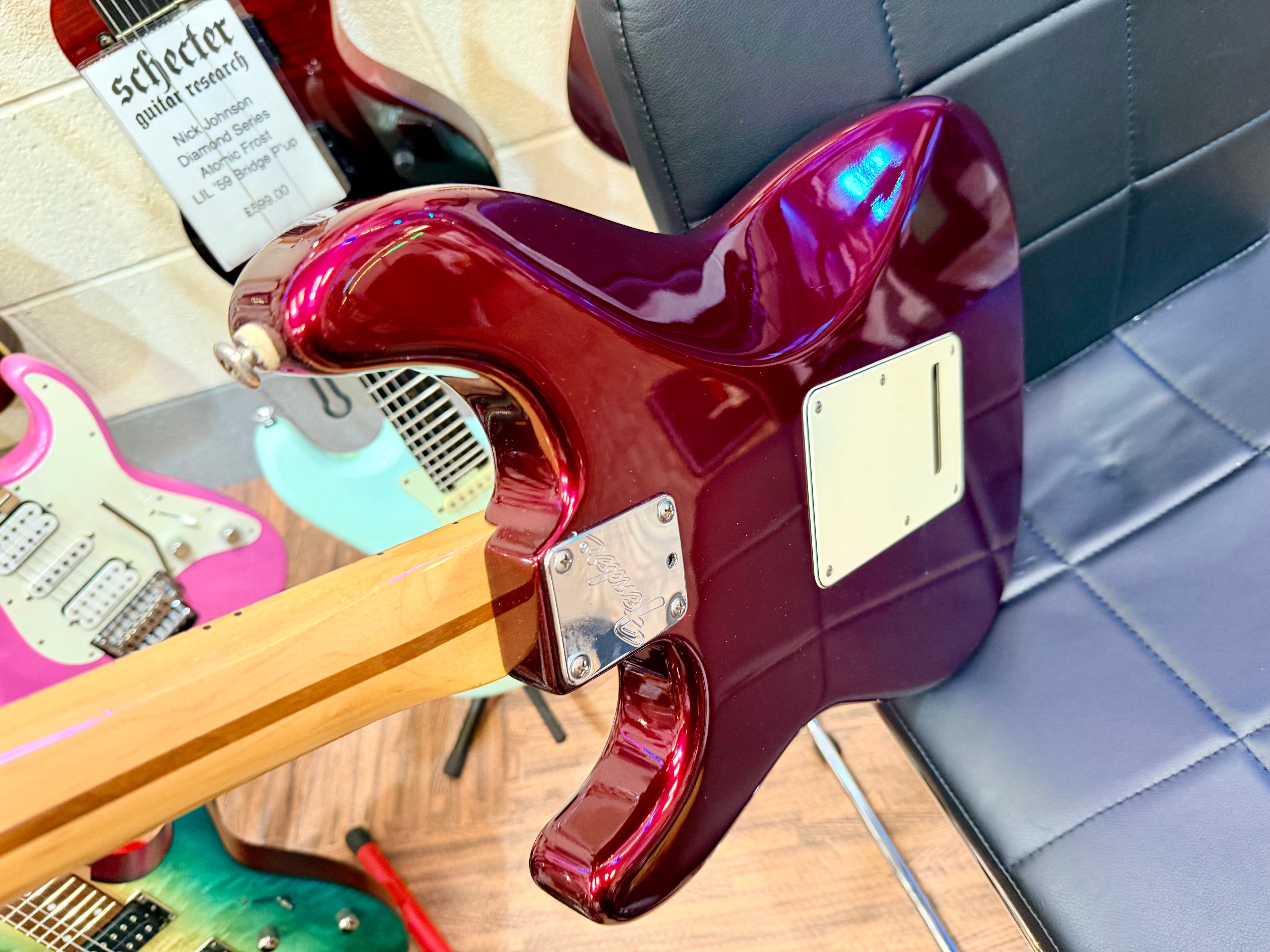 ✨1989 USA✨ Fender American Stratocaster Plus Deluxe~ Midnight Wine~ Lace Sensor