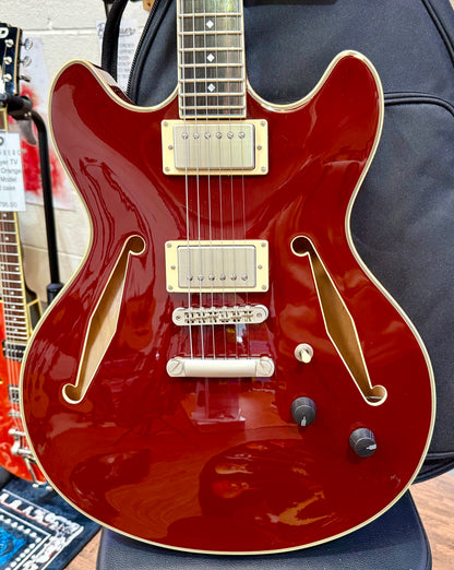 🌟MINT🌟 D’Angelico Excel Series DC Tour Hollowbody Centre Block~ Solid Wine Red