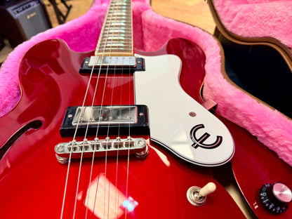 ✨2023✨ Epiphone Riviera Semi-Hollow Sparkling Burgundy~ Frequensator~ Hard Case