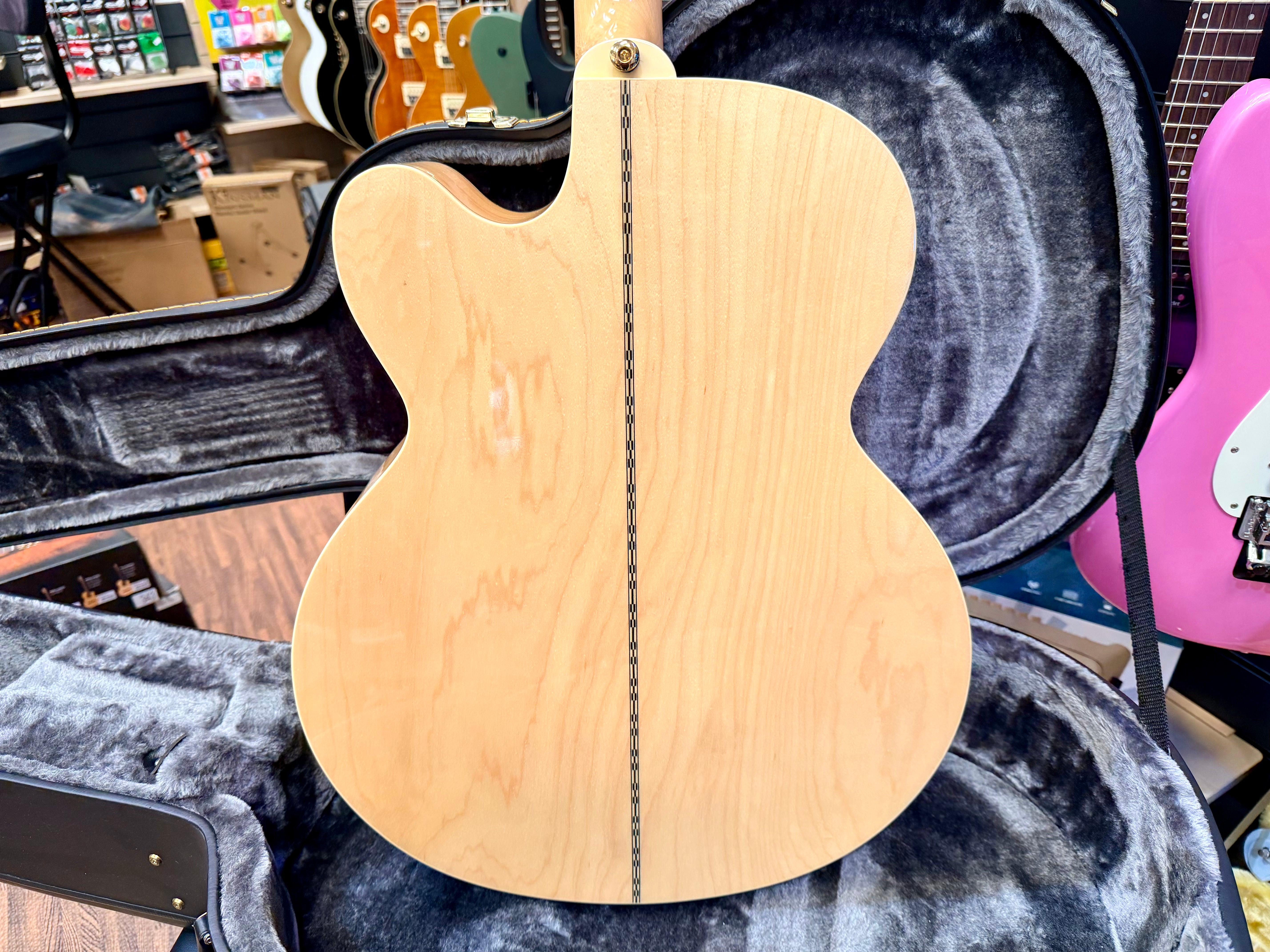✨MINT✨ Epiphone EJ-200SCE Jumbo Electro Acoustic~ Natural~ Esonic 2 + H/Case!