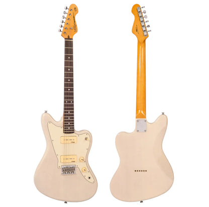 🎸NEW Vintage V65 ReIssued Series Hard Tail Electric Guitar ~ Soapbar~ Blonde 🎸