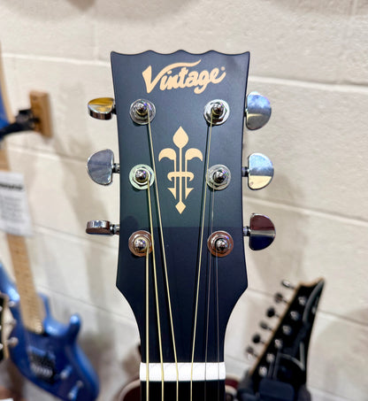 🌟NEW🌟 Vintage VE1800N Stage Series 'Parlour' Electro-Acoustic Guitar ~ Natural