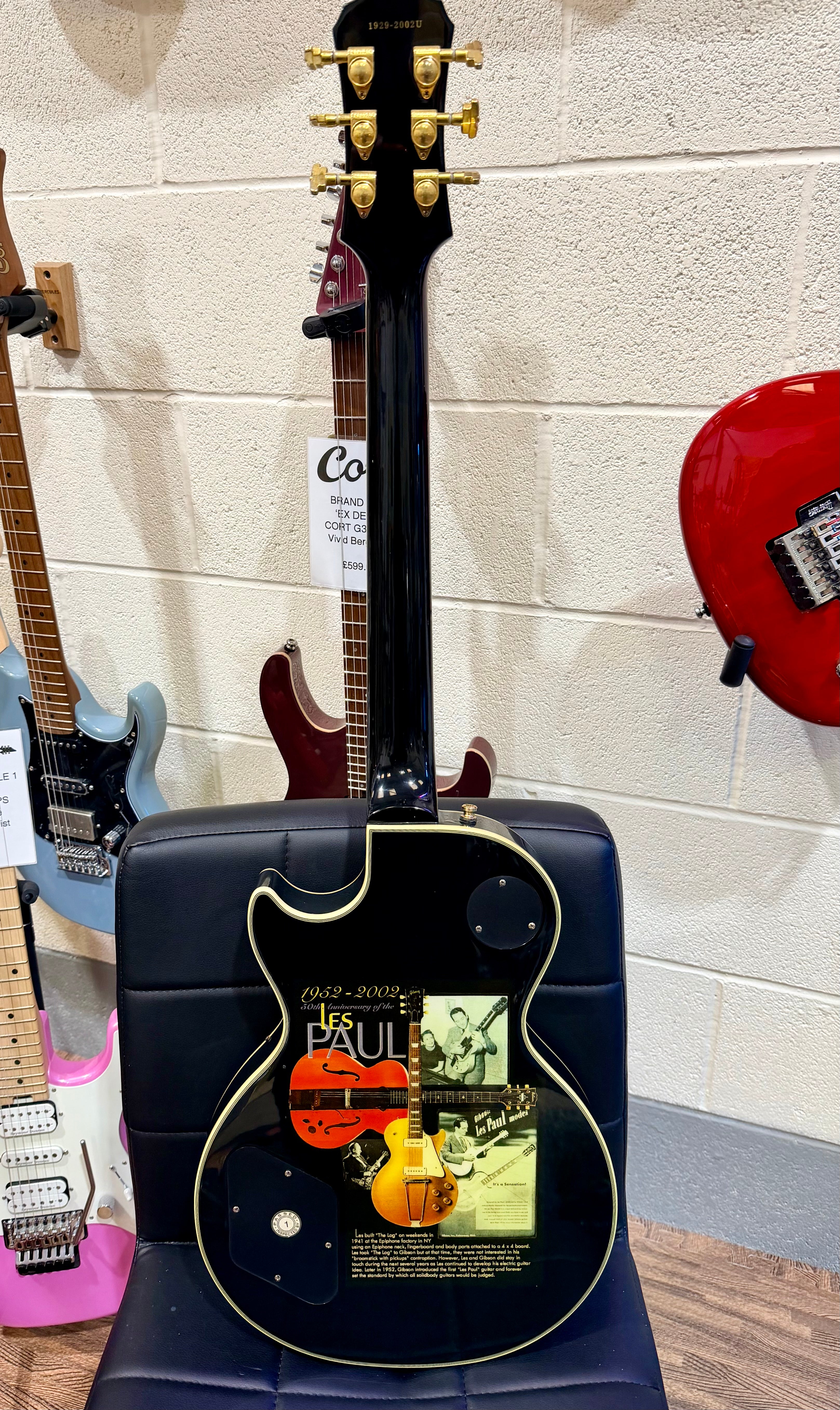 🔥RARE🔥 Epiphone Les Paul Custom 50th Anniversary Ebony/Gold~ 2002 Ltd Edition!