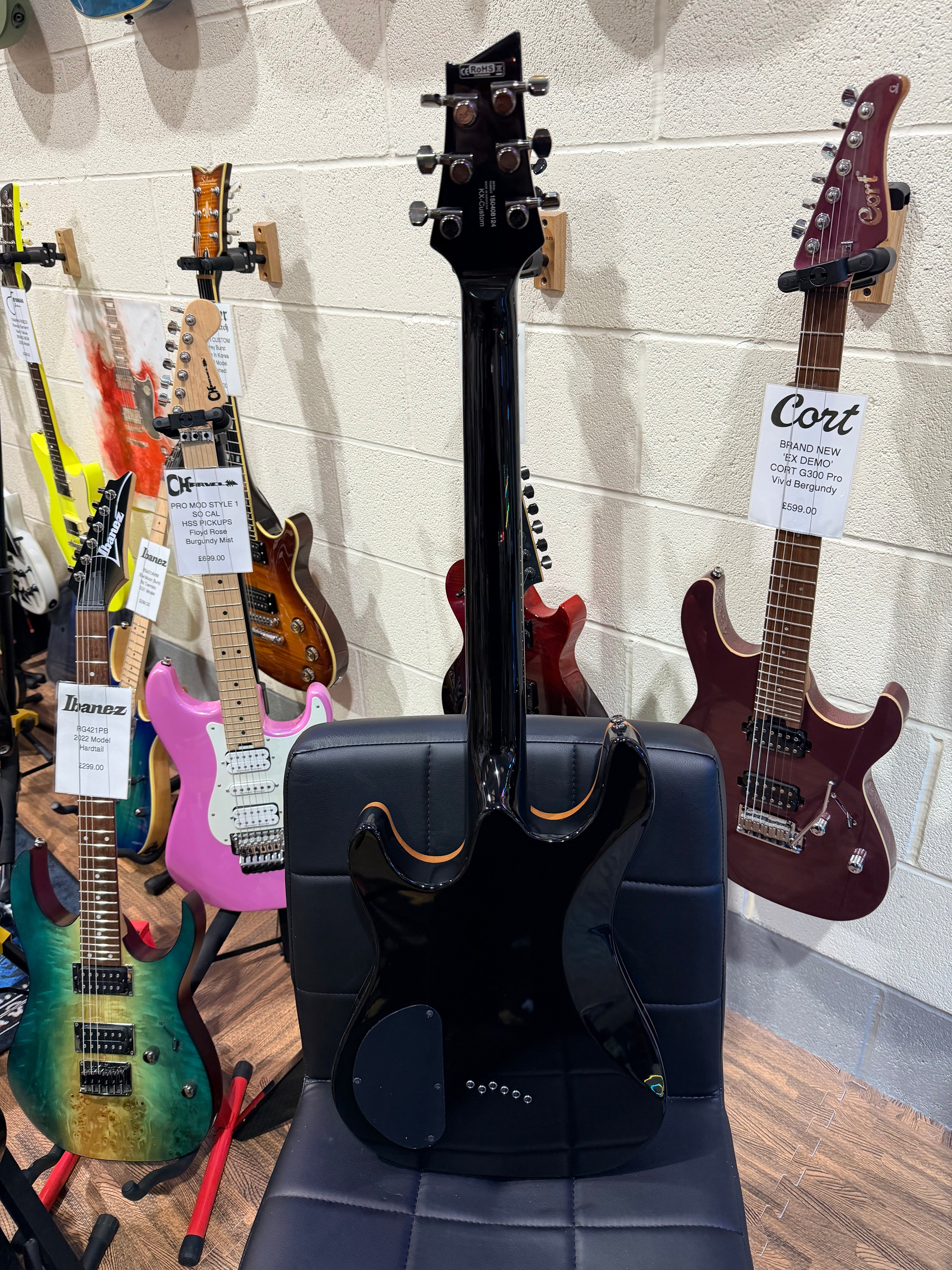 🔥KOREA 2015🔥 Cort KX Custom Electric Guitar~ Flamed Maple Trans Blue~ Rare!