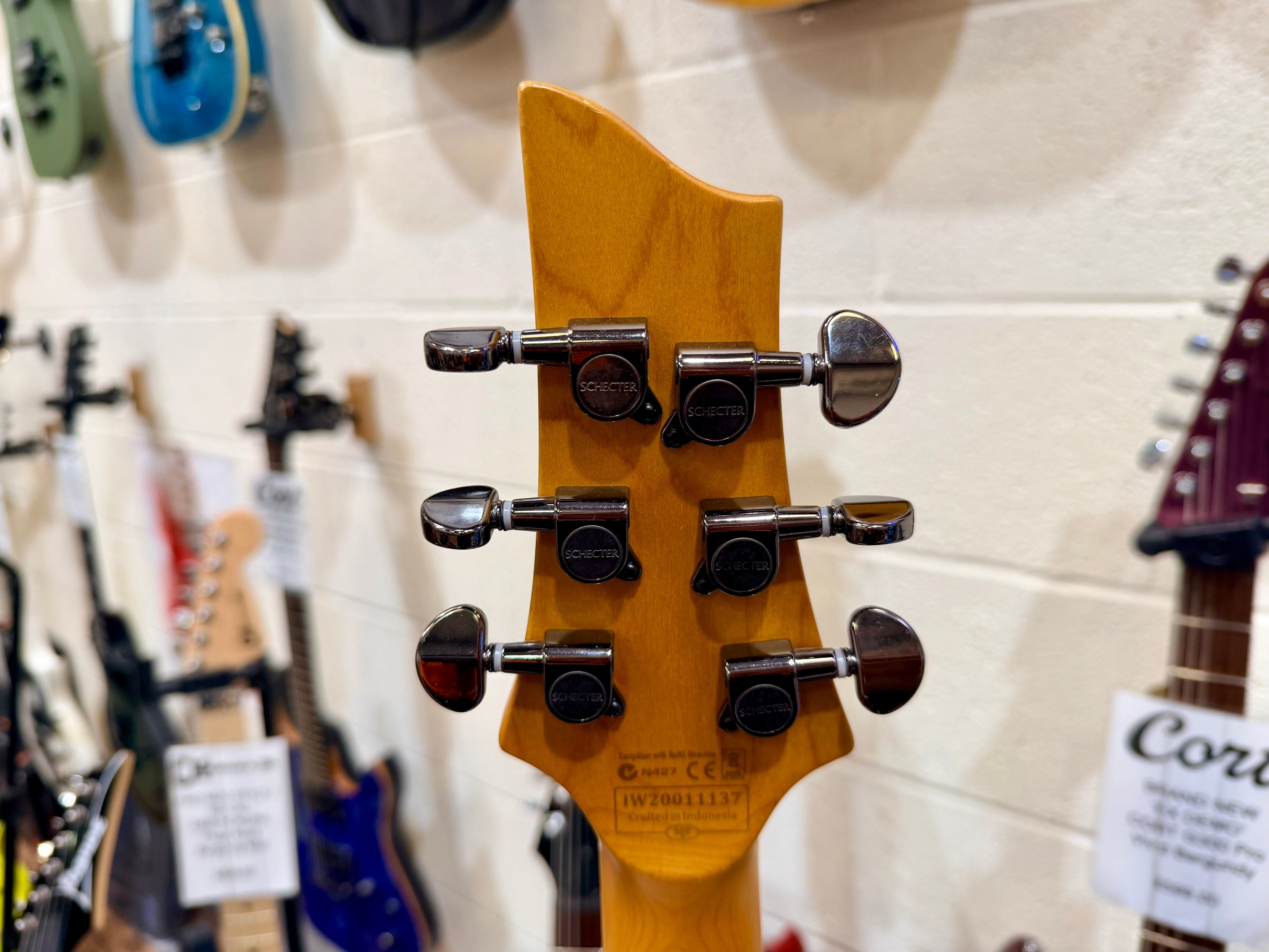 🔥MINT🔥 Schecter Omen Extreme 6 Electric Guitar~ See Thru Black~ Diamond~ 2020!