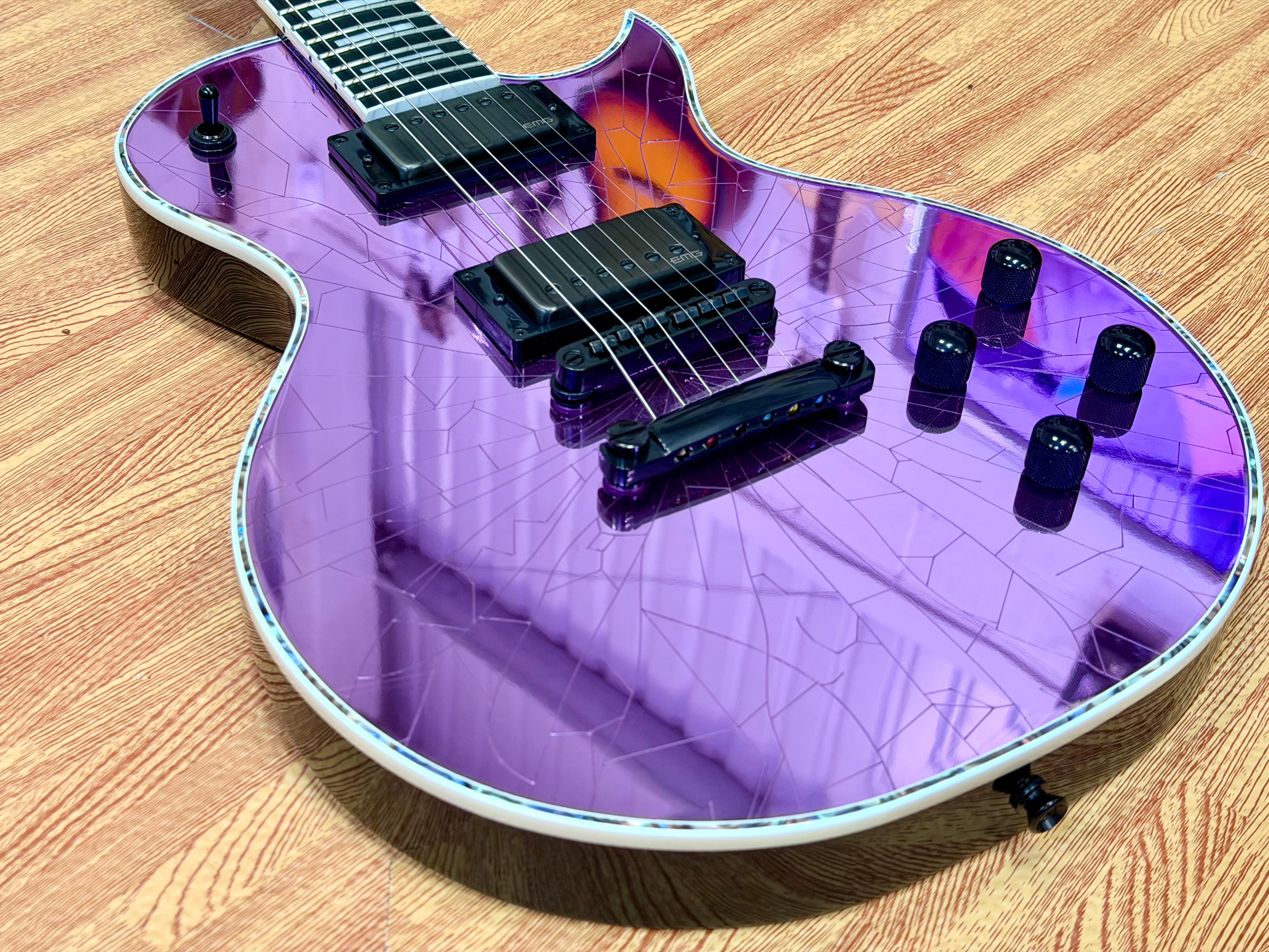 🔥2021🔥 Jackson Pro Series Marty Friedman MF-1 Purple Cracked Mirror Signature!