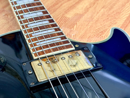 🔥2015🔥 Burny SRLC-55 Black Les Paul Custom~ Gold Hardware~ Japanese Import!