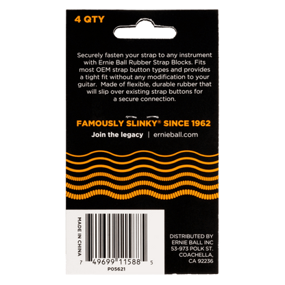 Ernie Ball Strap Blocks- Orange