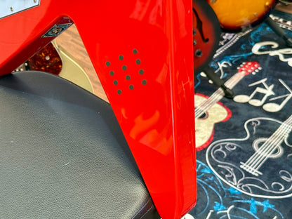 🔥DR WHO🔥 Custom Flying V Left Handed Guitar~ Doctor Who Tardis Lights~ Lefty!