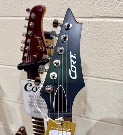 🎸NEW🎸 Cort X100 Electric Guitar~ Open Pore Black/Red Cherry~ 2025 Model!